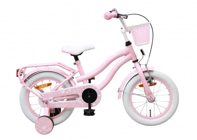 Lovely 14 Inch 23 cm Meisjes Terugtraprem Roze