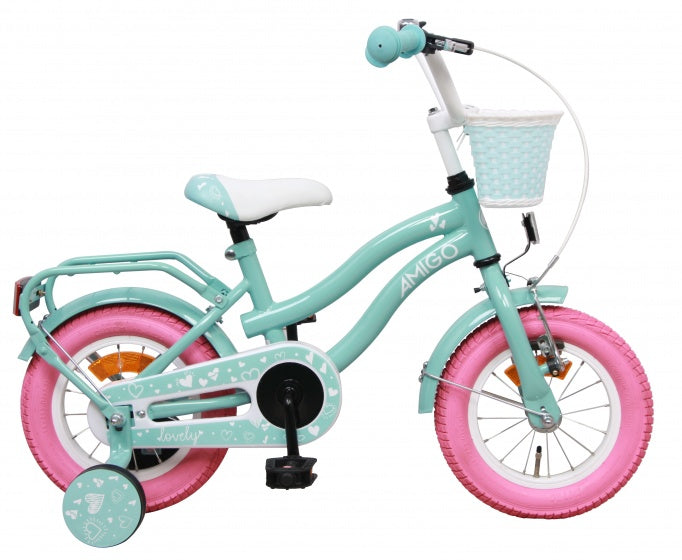 Lovely 14 Inch 23 cm Meisjes Terugtraprem Turquoise