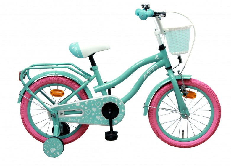 Lovely 16 Inch 26 cm Meisjes Terugtraprem Turquoise