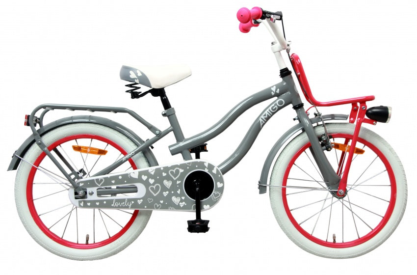 Lovely 18 Inch 26 cm Meisjes Terugtraprem Grijs