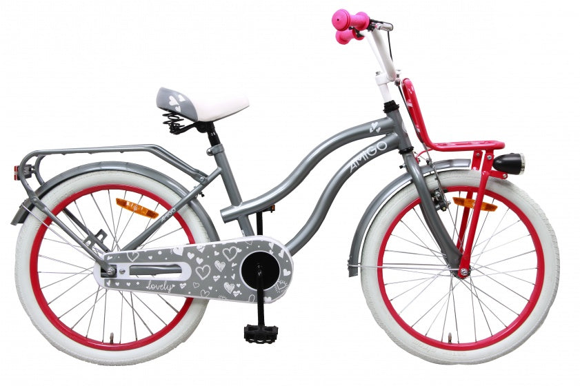 Lovely 20 Inch 33 cm Meisjes Terugtraprem Grijs