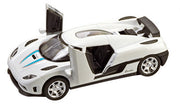 Metalen Sportwagen Momentum: 14 cm Wit