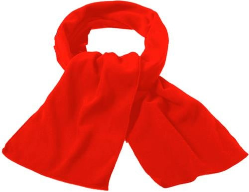wintersjaal fleece unisex 150 cm rood