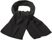 wintersjaal fleece unisex 180 cm zwart