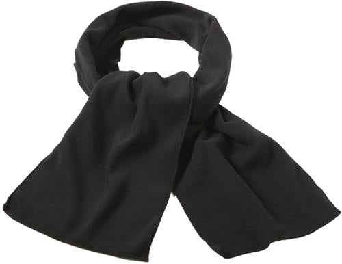 wintersjaal fleece unisex 180 cm zwart
