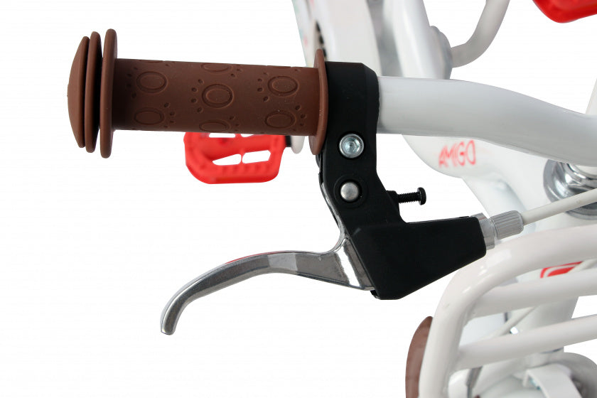Spring 12 Inch 20 cm Meisjes Terugtraprem Wit