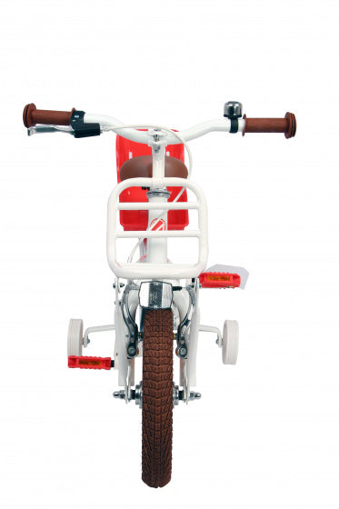 Spring 12 Inch 20 cm Meisjes Terugtraprem Wit