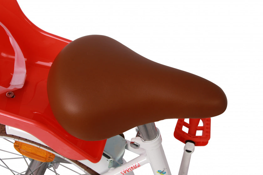 Spring 14 Inch 21 cm Meisjes Terugtraprem Wit