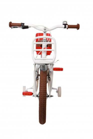 Spring 14 Inch 21 cm Meisjes Terugtraprem Wit