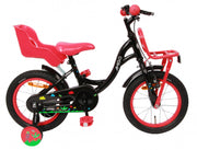 Spring 14 Inch 21 cm Meisjes Terugtraprem Zwart