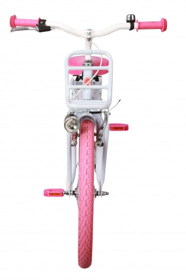 Spring 20 Inch 27 cm Meisjes Terugtraprem Wit/Roze