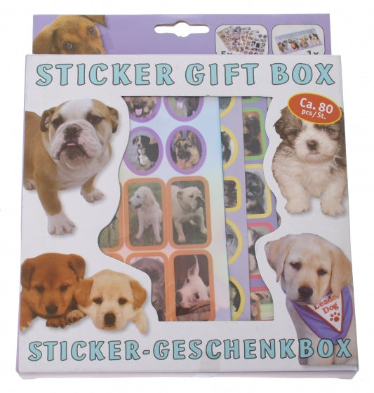 sticker geschenkdoos honden 80-delig