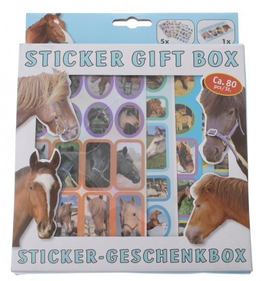 sticker geschenkdoos paarden 80-delig
