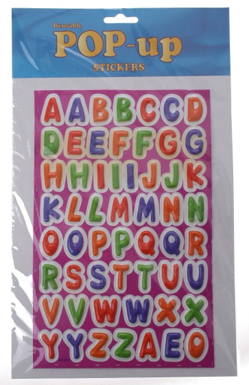 stickervel letters 63-delig