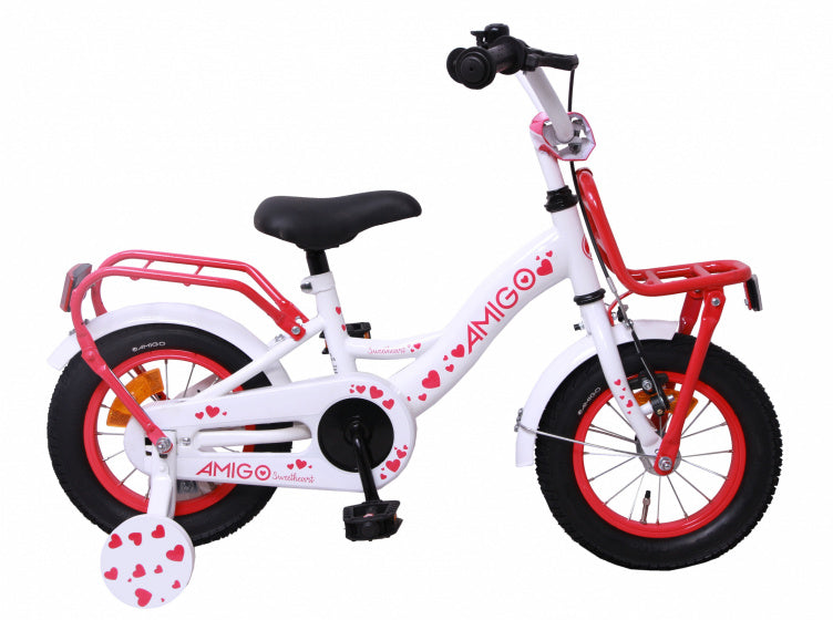 Sweetheart 12 Inch 21 cm Meisjes Terugtraprem Wit