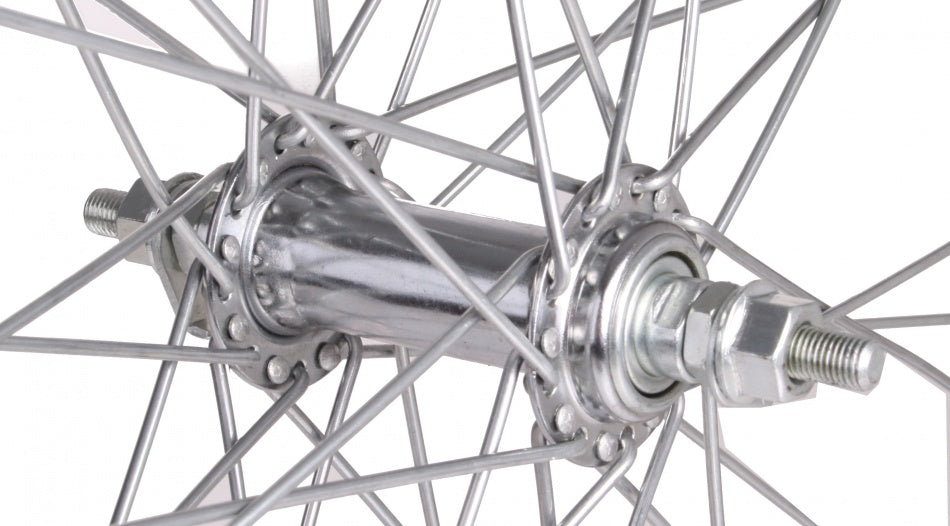 voorwiel 28 x 1 5/8 x 1 3/8 aluminium 36G zwart