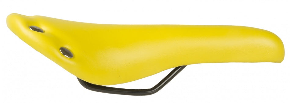 Zadel Race/Sport 278 X 153 mm Imitatie Leer Geel