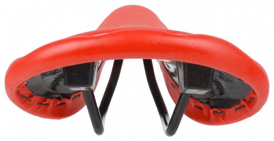 Zadel Race/Sport 278 X 153 mm Imitatie Leer Rood