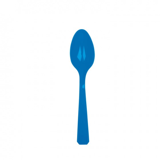lepels blauw 15 cm 20 stuks