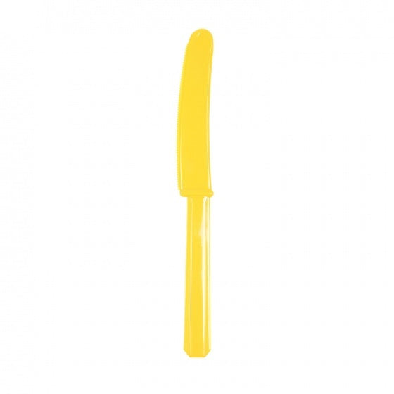 messen geel 17 cm 20 stuks
