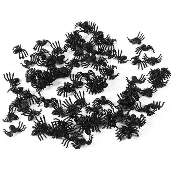 mini-spinnen Halloween 50 stuks