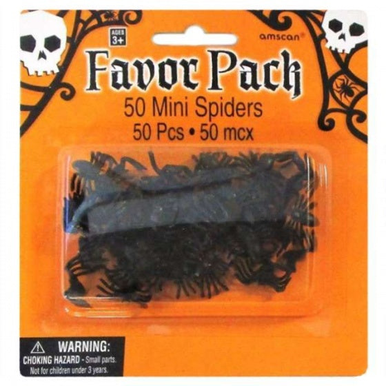 mini-spinnen Halloween 50 stuks