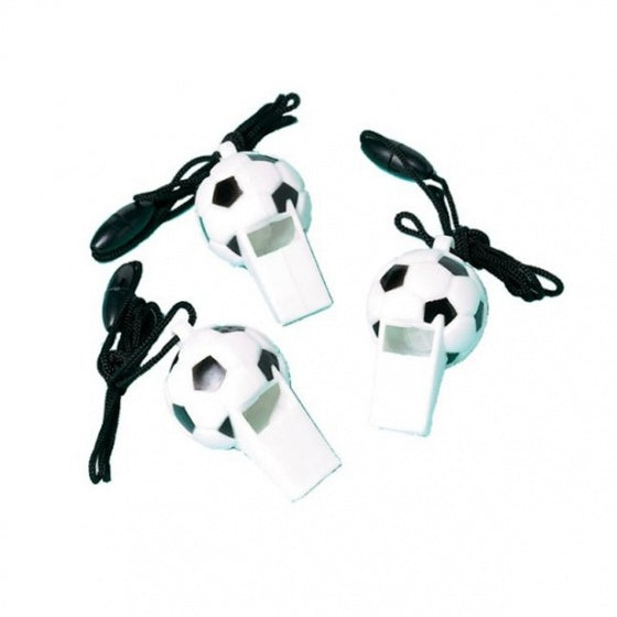 voetbalfluitjes 12 stuks