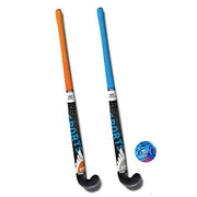hockeyset 3-delig oranje/blauw 34 inch
