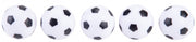 Tafelvoetbalballetjes Zwart Wit 5 Stuks