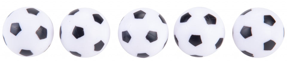 Tafelvoetbalballetjes Zwart Wit 5 Stuks