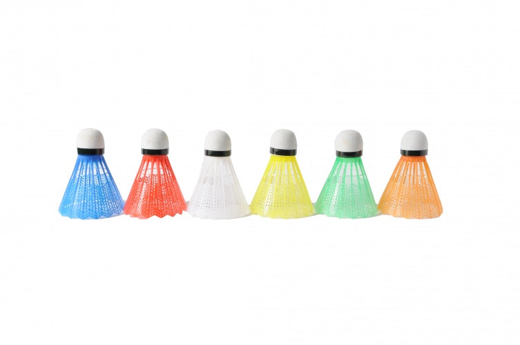 Badminton Shuttles Plastic Neon 6 Stuks