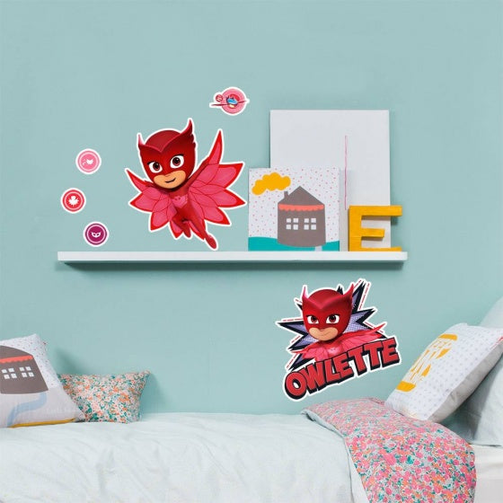 muurstickers PJ Masks Owlette 2 stickervellen