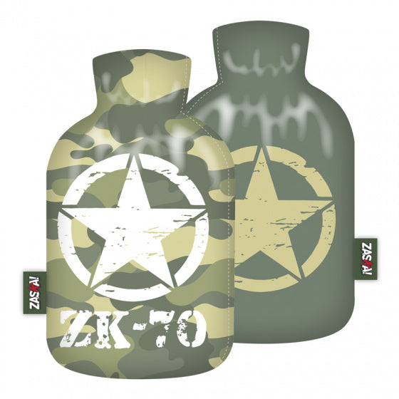 warmtekruik jongens Army 2 liter polyester groen