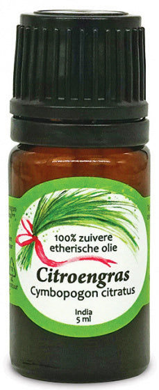 etherische olie Citroengras 5 ml vegan transparant