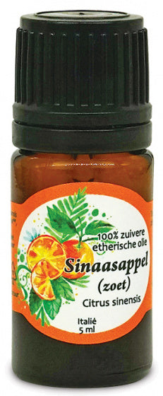 etherische olie Sinaasappel 5 ml vegan geel/oranje