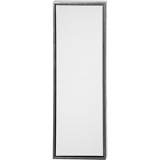 canvas met lijst 34 x 94 cm zilver
