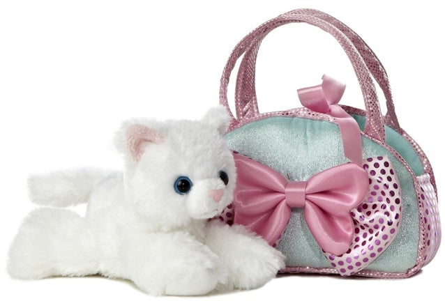 Fancy Pal Kat ijsblauw/wit 21 cm