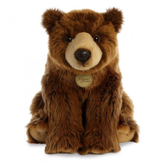 knuffel Mini Yoni grizzly beer bruin 38 cm