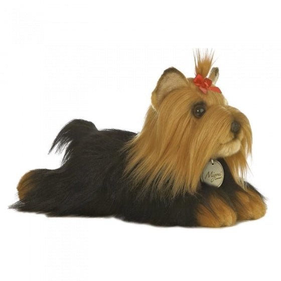 knuffel Mini Yoni Yorkshire Terrier hond bruin 28 cm