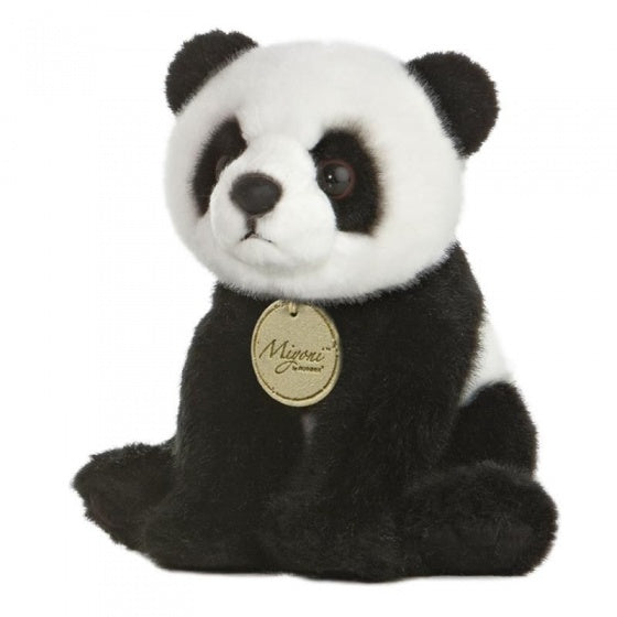 knuffelpanda MiYoni junior 19 cm pluche zwart/wit