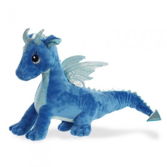 knuffel Sparkle Tales Indigo draak blauw 30