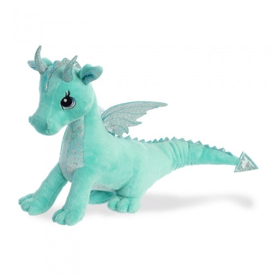 knuffel Sparkle Tales Willow draak aqua 30
