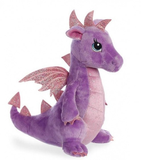 knuffeldraak Sparkle Tales Dahlia paars 30