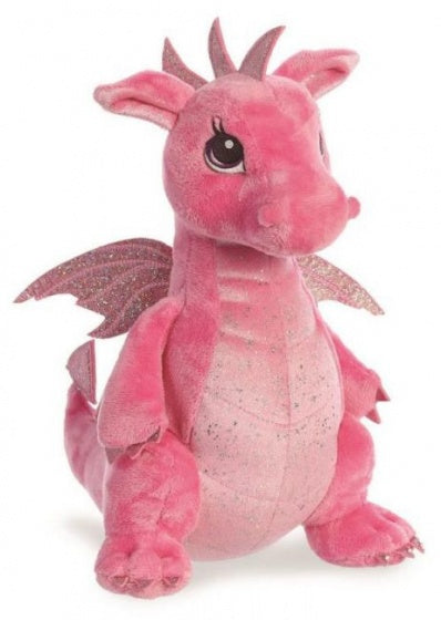 knuffeldraak Sparkle Tales Dahlia roze 30
