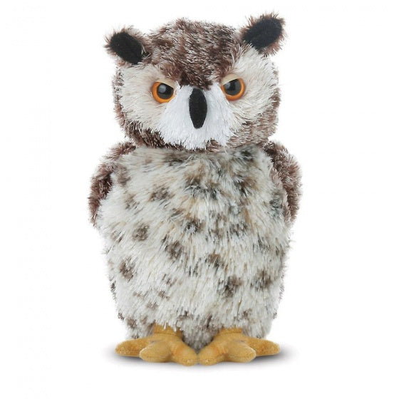 knuffeluil Mini Flopsie Osmond 20 cm bruin/wit