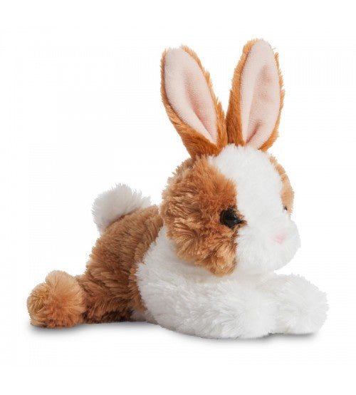 Knuffel Mini Flopsie konijn bruin-wit 20