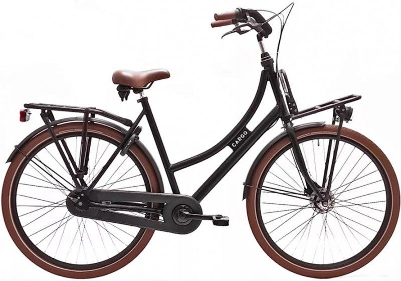 Cargo 28 Inch 50 cm Dames 7V Terugtraprem Matzwart