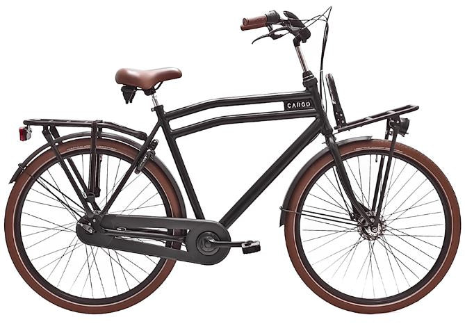 Cargo 28 Inch 53 cm Heren 3V Rollerbrake Matzwart