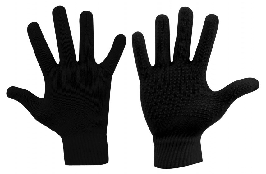 handschoenen Jamie acryl zwart maat 7/8