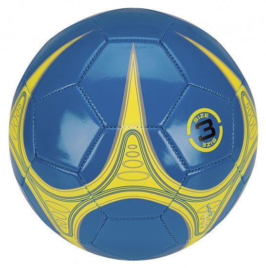 Mini Voetbal Warp Skillz blauw/geel/zilver maat 3
